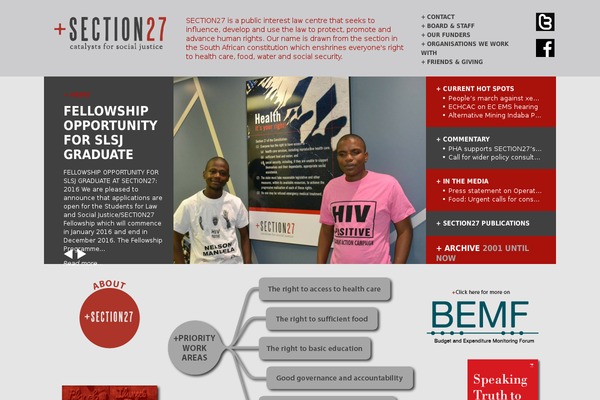 section27.org.za site used Webanchor