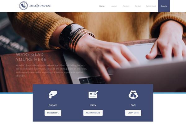 WordPress website example screenshot