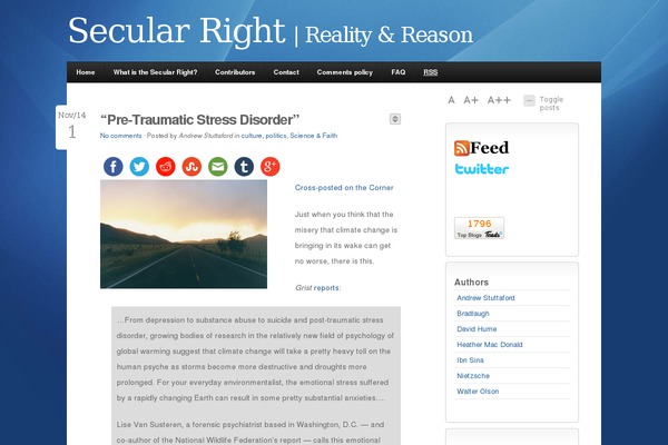 WordPress website example screenshot