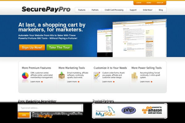securepaypro.com site used Cydec-brilliance