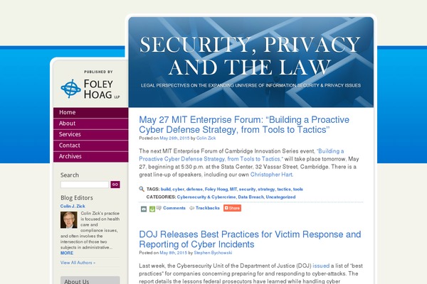 securityprivacyandthelaw.com site used Fohopoco