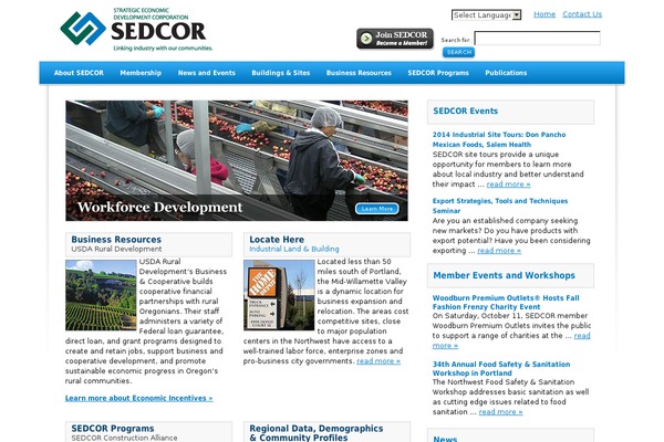 sedcor.org site used Sedcor