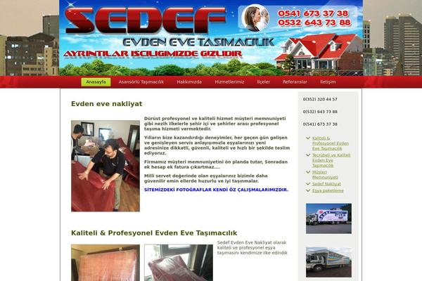 sedefevdenevenakliyat.com site used Sedef