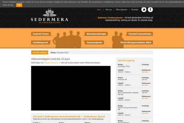 sedermera.se site used Sedermera