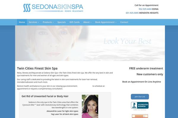 sedonaskinspa.com site used Shoestrap-3-3.3.0