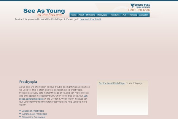 Site using FLV Embed plugin