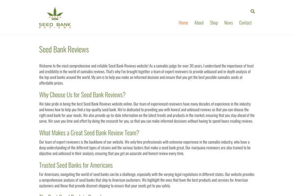 WordPress website example screenshot