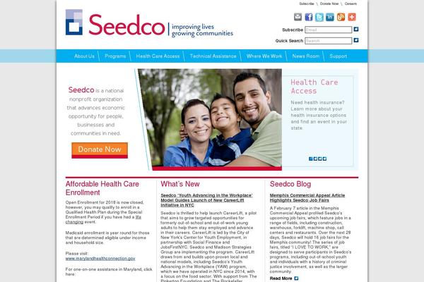 seedco.org site used Mosaic-sections-theme