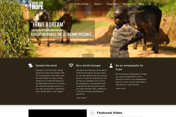 seedsforhope.org site used Green Earth