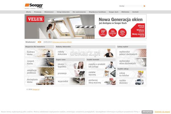 seeger.pl site used Dachy2
