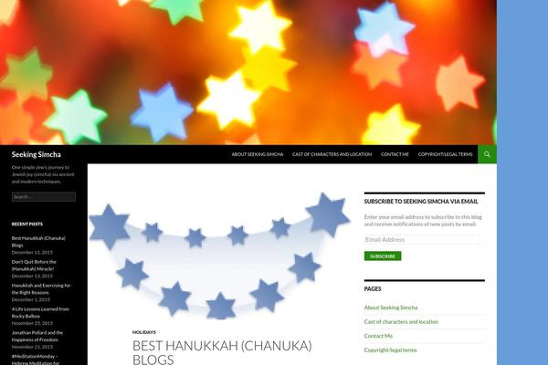 Twenty Fourteen theme site design template sample