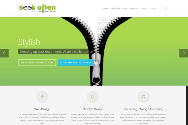 Salient theme site design template sample