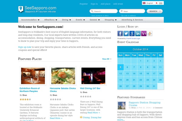 WordPress website example screenshot