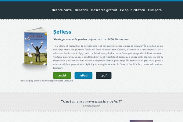 sefless.ro site used Ebookie-wp-1.2