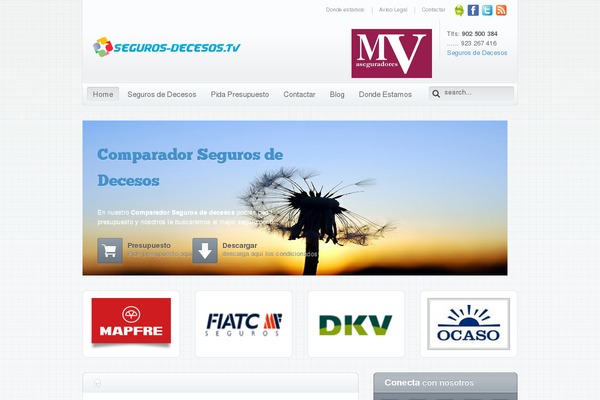 seguros-decesos.tv site used Yoo_milk_wp