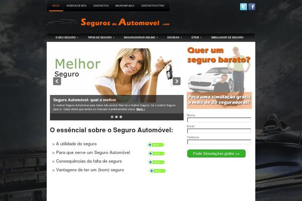 segurosdeautomovel.com site used Mesmerize