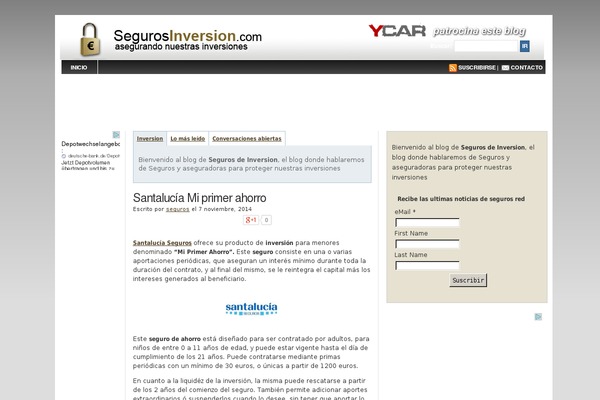 segurosinversion.com site used Segurosreda
