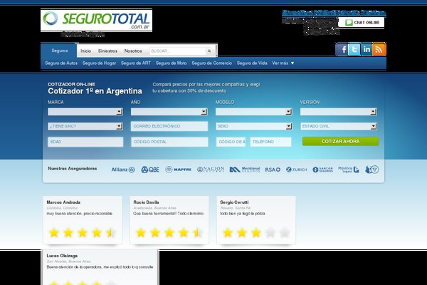 segurototal.com.ar site used Segurototal