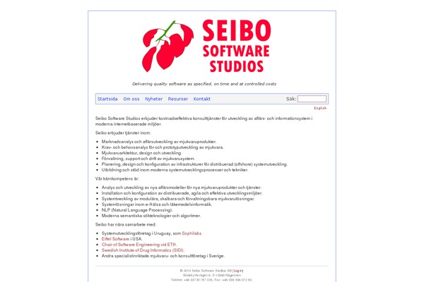 seibostudios.se site used Tiny-mod-10