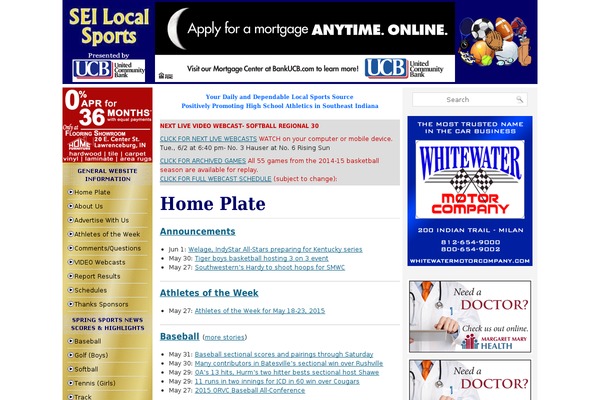 Blue News theme site design template sample