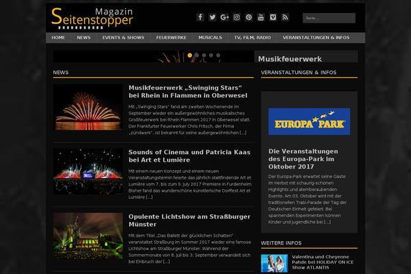 MH Magazine theme site design template sample