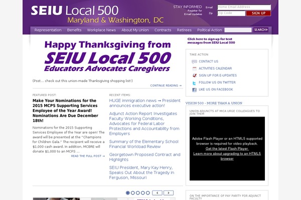 seiu500.org site used Seiu2011-local500