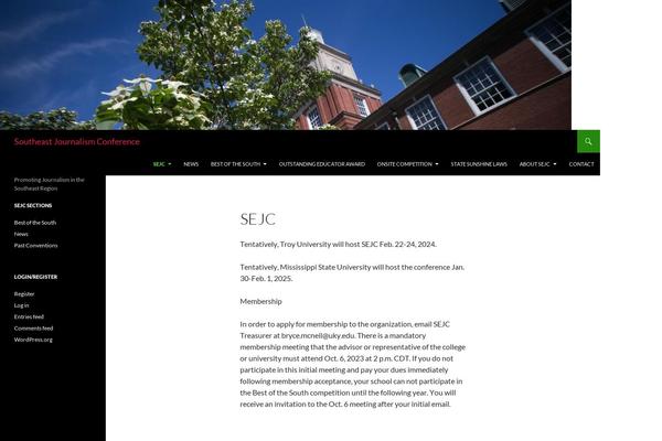Twenty Fourteen theme site design template sample