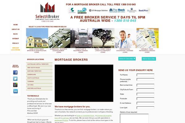 selectamortgagebroker.com.au site used Smbversiontwo