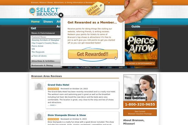 selectbranson.com site used Select