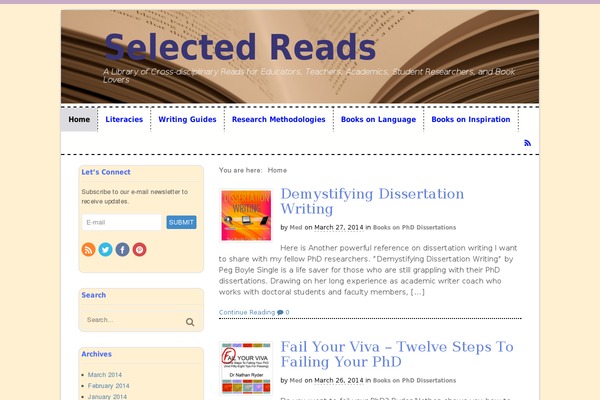 selectedreads.com site used Selected-reads