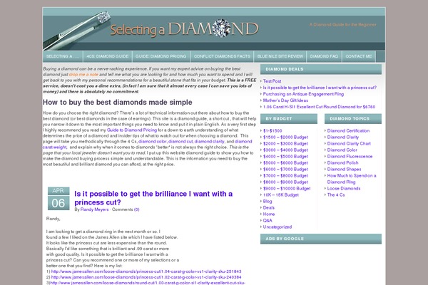 selectingadiamond.com site used Flexxelegant