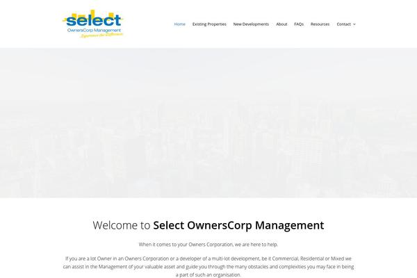 Total theme site design template sample