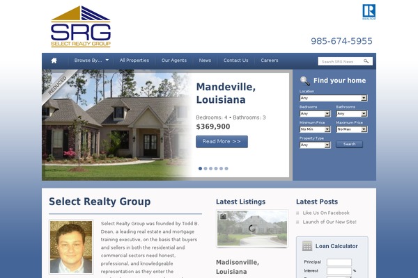 Realhomes Child theme site design template sample