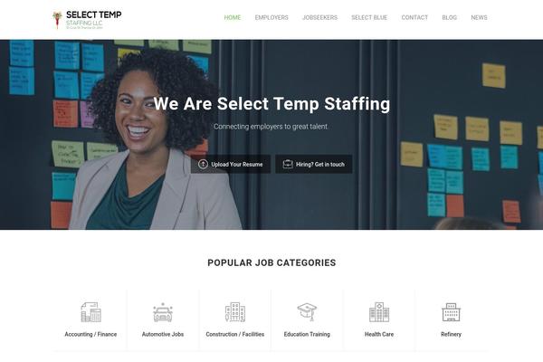 selecttempstaffing.com site used Careerfy-child