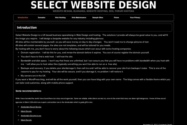 selectwebsitedesign.com site used Weaver-xtreme-select