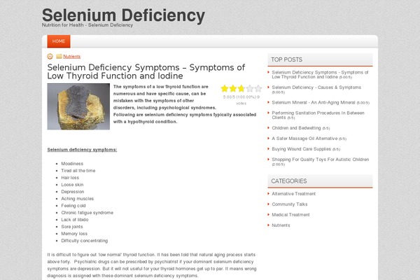 seleniumdeficiency.com site used Sd