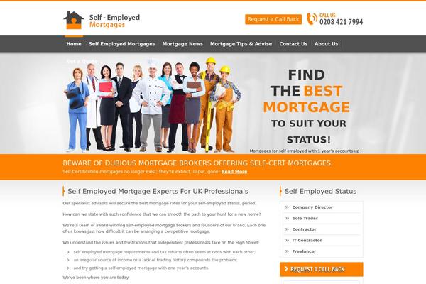 selfemployedmortgages.com site used Selfemptheme