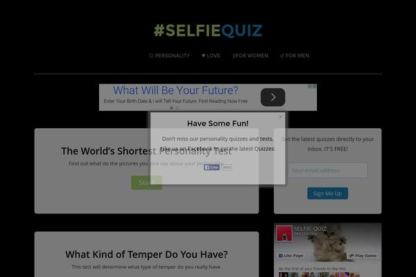 selfiequiz.com site used Responsive-m