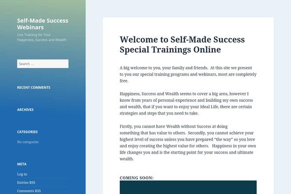 Twenty Fifteen theme site design template sample
