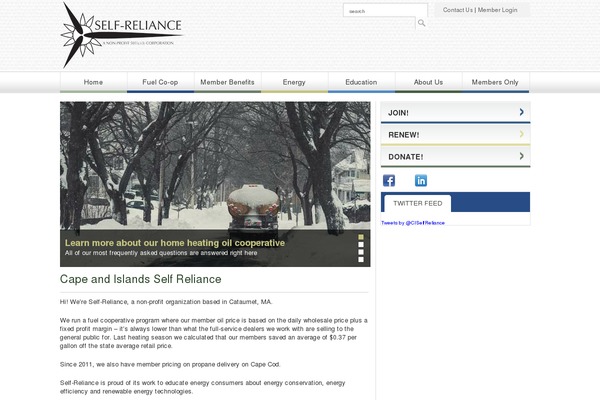 selfreliancefuelcoop.org site used Membee