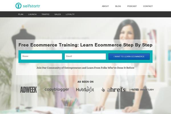 selfstartr.com site used Ecommerceceo