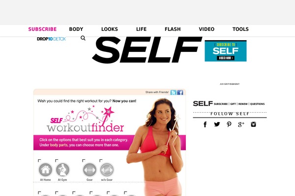 selfworkoutfinder.com site used Self-1.0.0