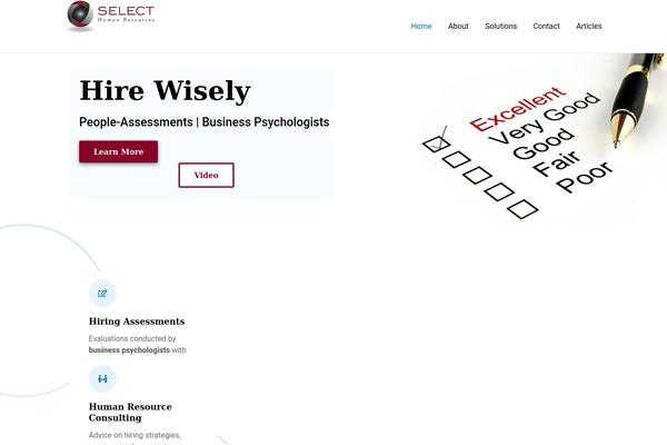 WordPress website example screenshot