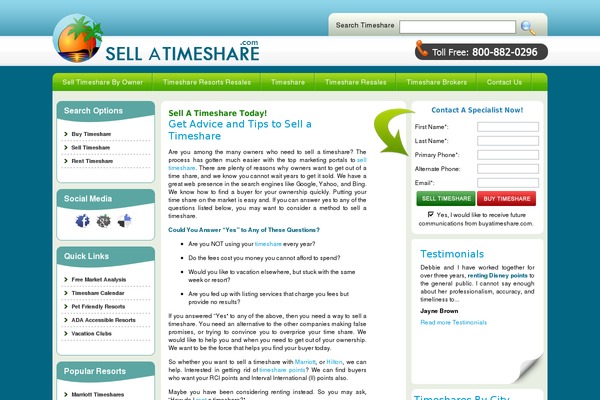 sellatimeshare.com site used Sat