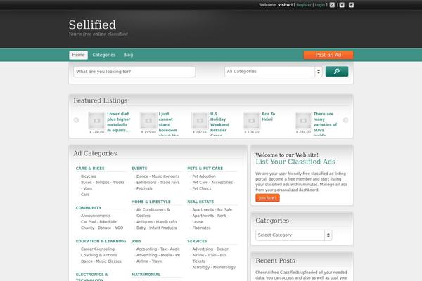sellified.com site used ClassiPress