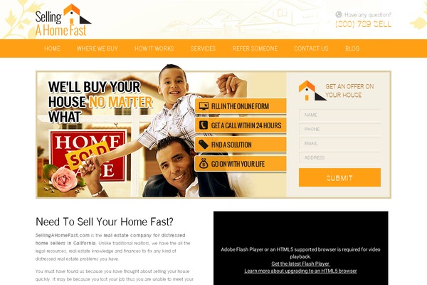 sellingahomefast.com site used Sellinghomefast