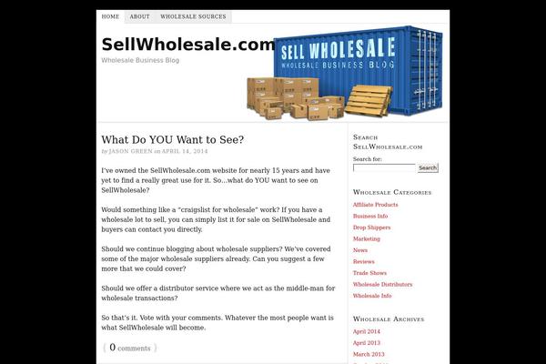 sellwholesale.com site used Thesis2