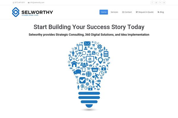 The7 theme site design template sample