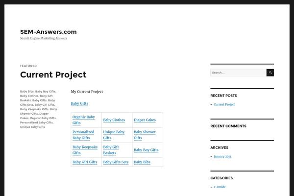Finch theme site design template sample