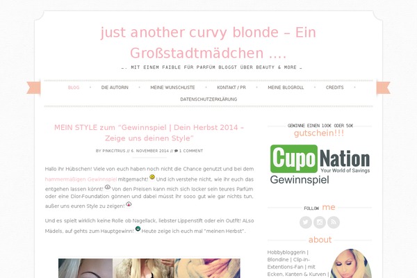 Sugar and Spice theme site design template sample
